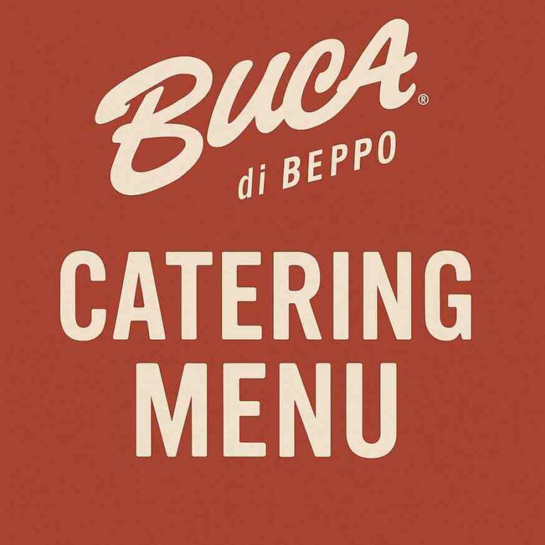 Buca di beppo catering menu