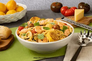 Lemon Shrimp & Zucchini Spaghetti